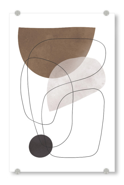 Acrylglasbild "Lines and shapes B" artboxONE - Abstrakt,Geometrie