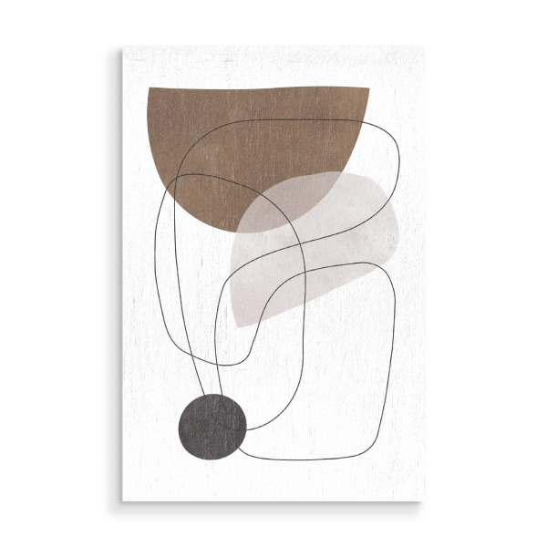 Holzbild "Lines and shapes B" artboxONE - Abstrakt,Geometrie