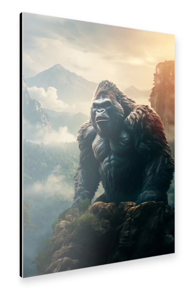 Alu-Dibond "Gorilla Mountains (matart)" 30x20 cm artboxONE