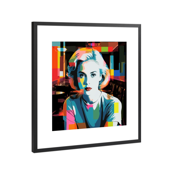 Poster mit Rahmen Schwarz (Metallic) "DINER-SCHICK" artboxONE - Menschen,Fashion,Für Mama