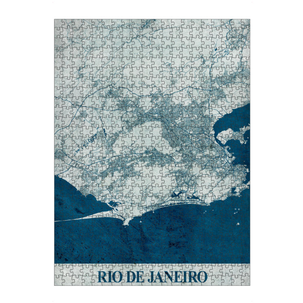 artboxONE Puzzle "Vintage Rio de Janeiro Map" artboxONE - Städte / Rio de Janeiro,Kartografie