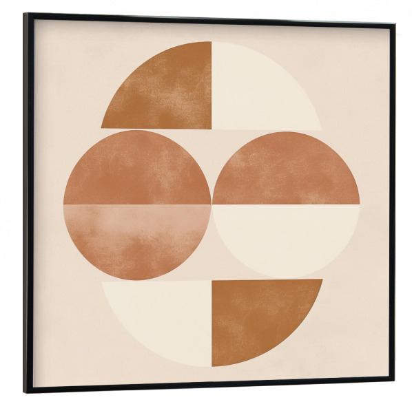 Poster mit schwarzem Rahmen 30x30 cm "Runde Kunst" artboxONE - Abstrakt,Architektur,Geometrie