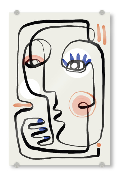 Acrylglasbild "Frau Mit Nagellack" artboxONE - Abstrakt,Menschen,Für Mama