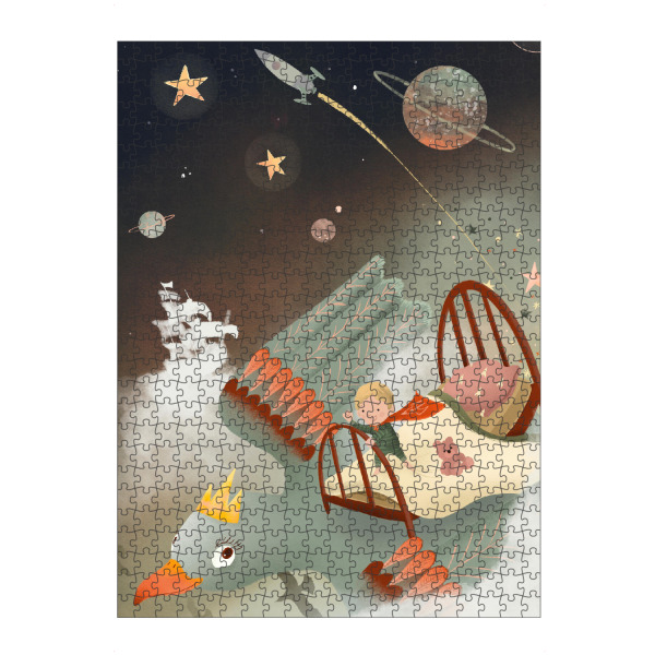 artboxONE Puzzle "Dreamland" artboxONE - Für Kinder,Fiktion,Galaxy,Lustig - Träumen,Kinder,Kinder - Bild träumen
