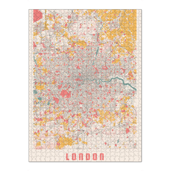 Puzzle Ravensburger "City Map von London" artboxONE - Städte / London,Kartografie