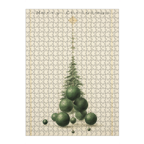 artboxONE Puzzle "Davinci Weihnachtsbaum" artboxONE - Natur,Abstrakt,Weihnachten,Für Mama,Für Papa