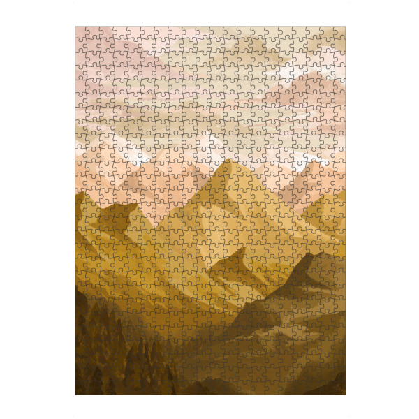 Puzzle Ravensburger "In die Berge" artboxONE - Natur - Berge,Natur,Illustration - Bild berge