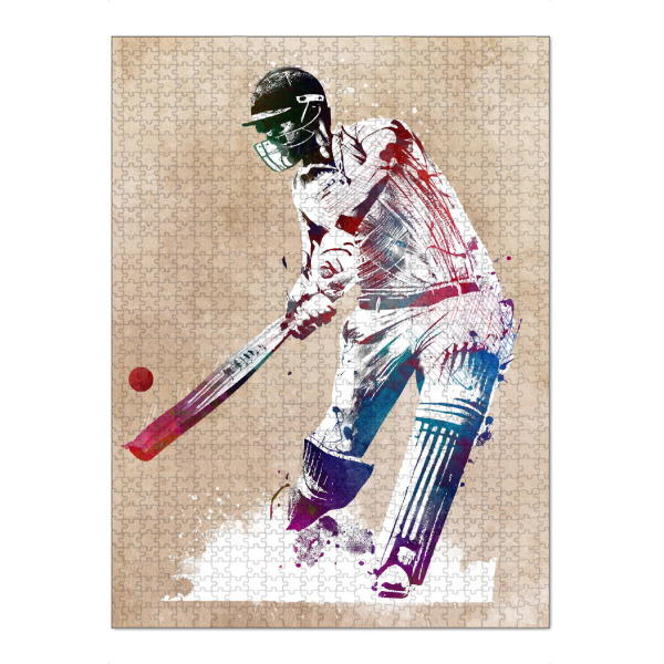 Puzzle Ravensburger "Cricket-Sportkunst A" artboxONE - Sport,Sport / Motivation - Cricket,Sport,Spiel,Cricket,Grafik,Illustration - Bild cricket