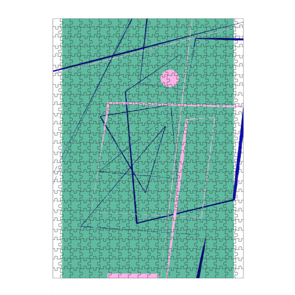 Puzzle Ravensburger "Angular Lines TwentyFour" artboxONE - Abstrakt,Geometrie,Für Mama