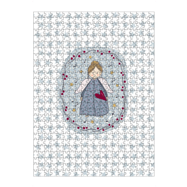 Puzzle Ravensburger "Engel mit Herz" artboxONE - Weihnachten - Weihnachten,Adventskalender,Engel,Kind,Herz,Flügel - Bild weihnachten