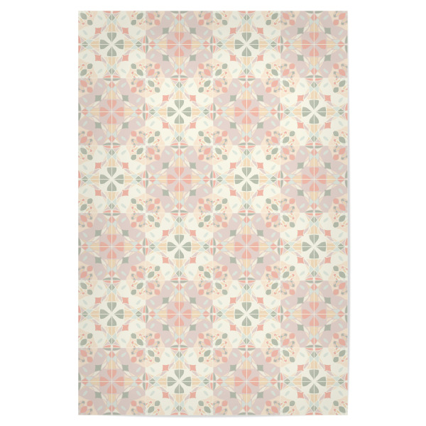 Poster 30x20 cm "Buntglasfliesen" artboxONE - Abstrakt,Geometrie - Fliesen,Wandfliesen,Buntglas,Glas,Jugendstil,Art deco,Küchenfliesen,Tapeten