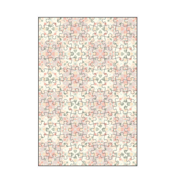 artboxONE Puzzle "Buntglasfliesen" artboxONE - Abstrakt,Geometrie - Fliesen,Wandfliesen,Buntglas,Glas,Jugendstil,Art deco,Küchenfliesen,Tapeten