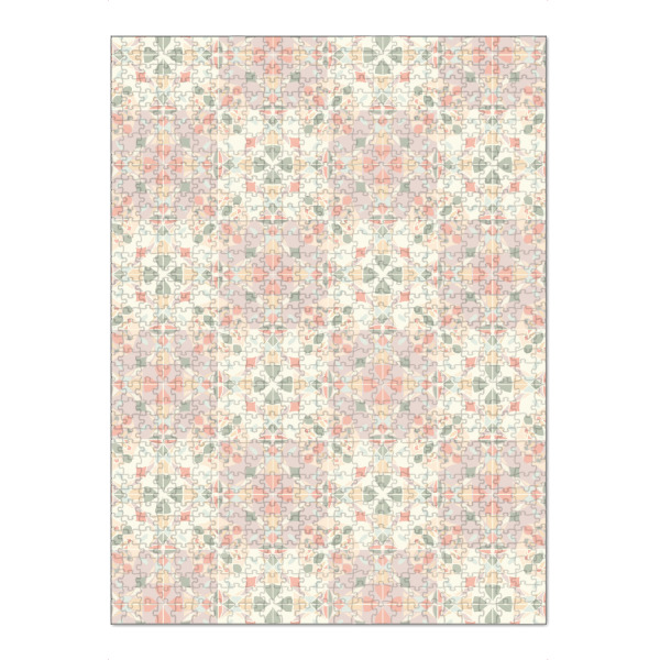 Puzzle Ravensburger "Buntglasfliesen" artboxONE - Abstrakt,Geometrie - Fliesen,Wandfliesen,Buntglas,Glas,Jugendstil,Art deco,Küchenfliesen,Tapeten