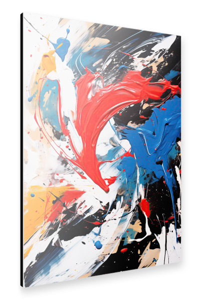 Alu-Dibond "Abstract expressionist splatter" 30x20 cm artboxONE
