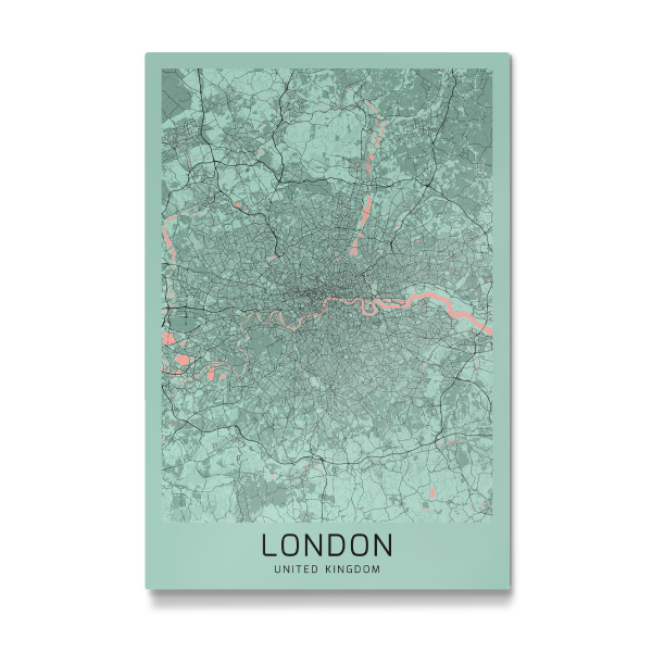 Galerie-Print "London Plan Karte" 30x20 cm artboxONE