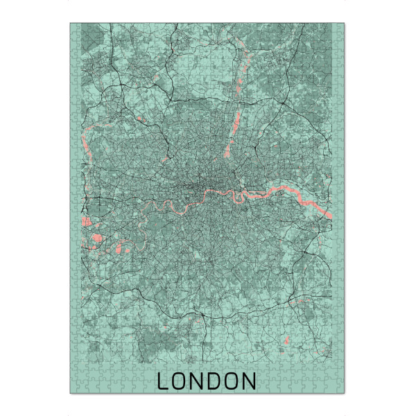 Puzzle Ravensburger "London Plan Karte" artboxONE - Städte / London,Kartografie