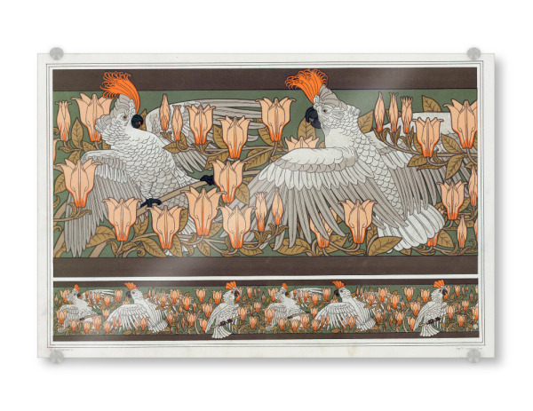 Acrylglasbild "Verneuil - Kakadu und Magnolien" artboxONE - Floral,Tiere