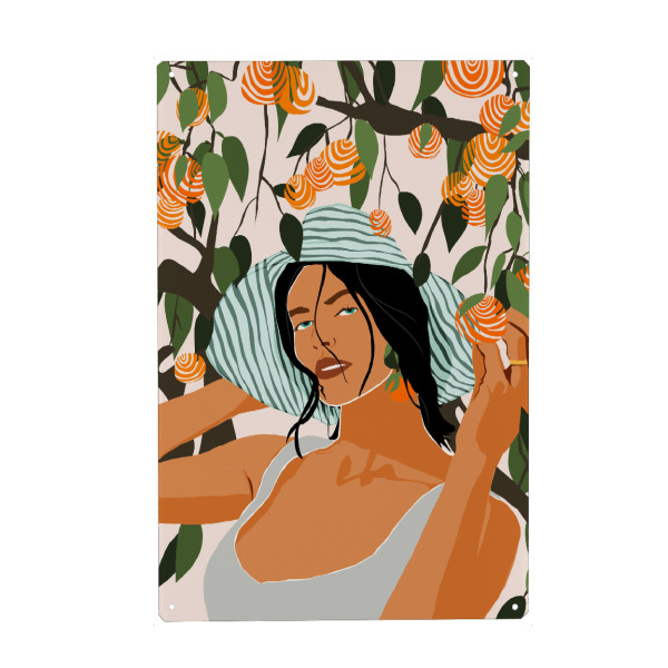 Holzbild "Der Orangenhain" artboxONE - Menschen