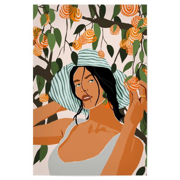 Poster 30x20 cm "Der Orangenhain" artboxONE - Menschen