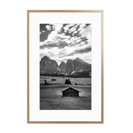 Berghütte s/w