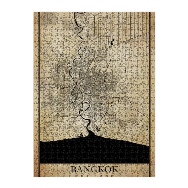 artboxONE Puzzle "Bangkok als Vintage Stadtpla" artboxONE - Städte / Weitere,Kartografie