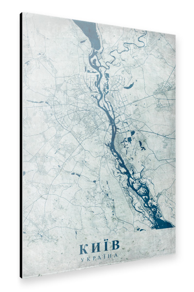 Alu-Dibond "Vintage City Kiew" 30x20 cm artboxONE