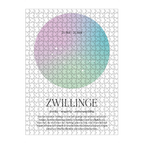 artboxONE Puzzle "Sternbild - Zwillinge" artboxONE - Für Kinder,Für Mama,Für Papa,Galaxy