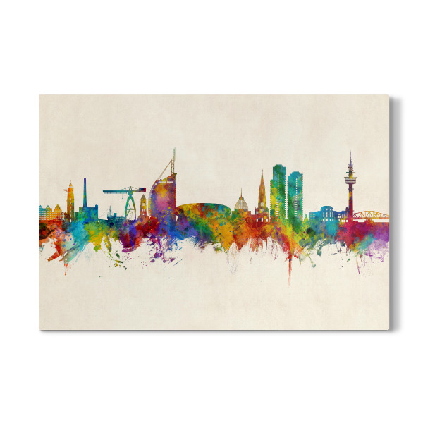 Galerie-Print "Bremerhaven Skyline Urban" 30x20 cm artboxONE
