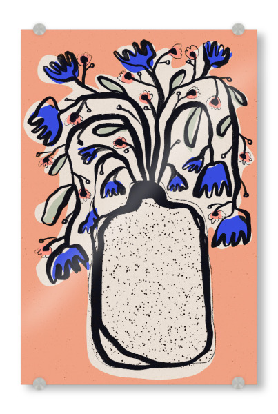 Acrylglasbild "Blumen Bouquet" artboxONE - Floral,Abstrakt,Für Mama