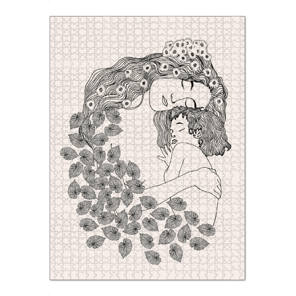 Puzzle Ravensburger "Mutter und Kind" artboxONE - Für Kinder,Liebe,Für Mama