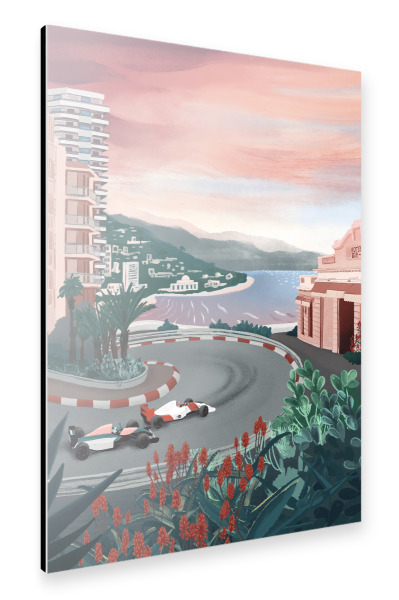 Alu-Dibond "Monaco-Ansicht" 30x20 cm artboxONE