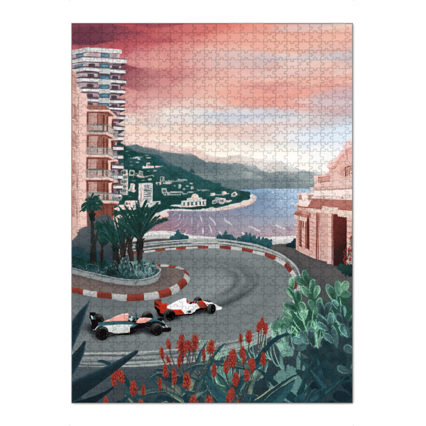 Puzzle Ravensburger "Monaco-Ansicht" artboxONE - Natur,Reise,Automobile,Städte / Weitere - Monaco,Rennstrecke,F1,Rennen - Bild monaco
