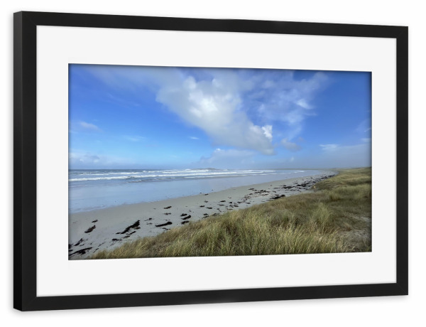 Poster mit Rahmen schwarz "Menschenleere Bucht" artboxONE - Natur,Reise,Reise / Strand und Meer