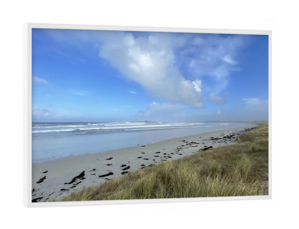 Poster mit weißem Rahmen "Menschenleere Bucht" artboxONE - Natur,Reise,Reise / Strand und Meer