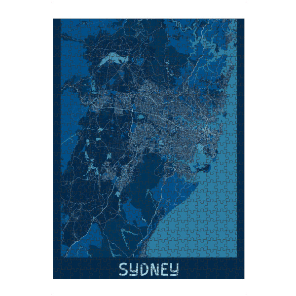 artboxONE Puzzle "Sydney Australien Map" artboxONE - Städte / Sydney,Kartografie