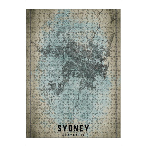 Puzzle Ravensburger "Vintage Map Sydney" artboxONE - Städte / Sydney,Kartografie
