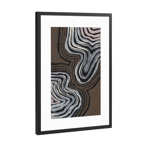 Poster mit Rahmen Schwarz (Metallic) "Earthly" artboxONE - Natur,Abstrakt