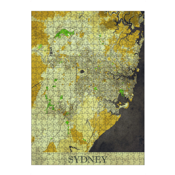 artboxONE Puzzle "Sydney Vintage City Map" artboxONE - Städte / Sydney,Kartografie