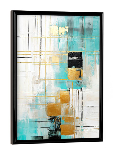 Poster mit schwarzem Rahmen "Lebensentscheidungen" artboxONE - Abstrakt,Geometrie