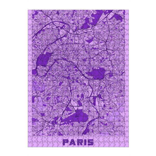 artboxONE Puzzle "Stadtplan von Paris" artboxONE - Städte / Paris,Kartografie