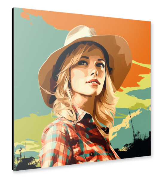 Alu-Dibond "LÄNDLICH" 30x30 cm artboxONE