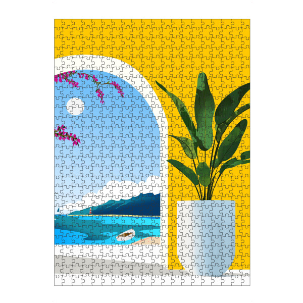 Puzzle Ravensburger "Ein Blick voraus" artboxONE - Architektur