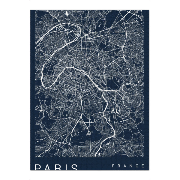 Puzzle Ravensburger "Paris als City Map" artboxONE - Städte / Paris,Kartografie