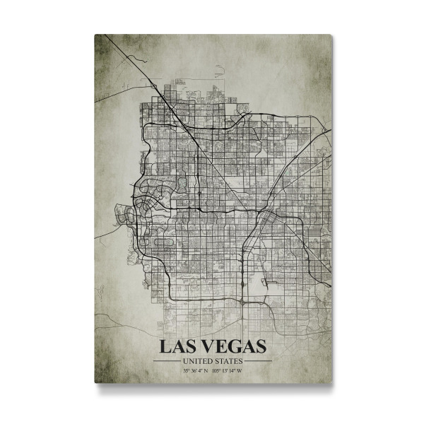 Galerie-Print "Las Vegas Vintage CityMap" 30x20 cm artboxONE