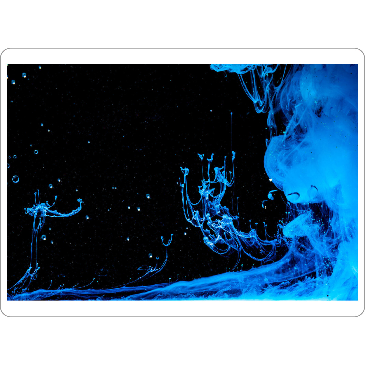 Tischset "September Farben im Wasser" artboxONE - Abstrakt - Tinte,Blau,Wasser,Wasserfarbe - Bild tinte