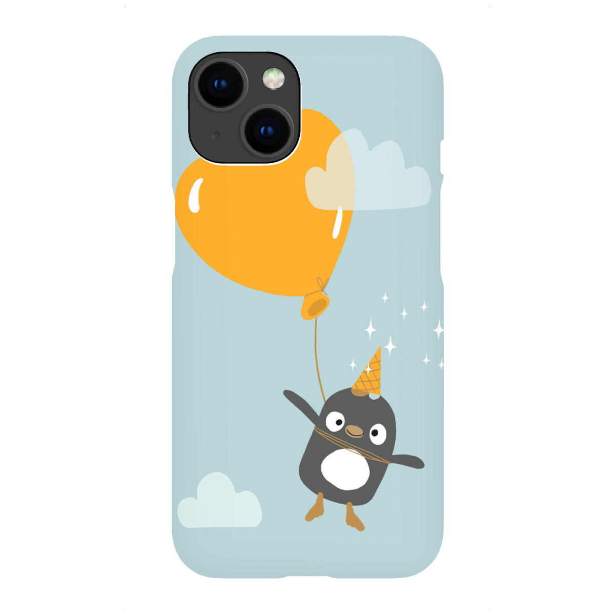 iPhone "Pinguin mit Ballon" Premium-Case Handyhülle artboxONE