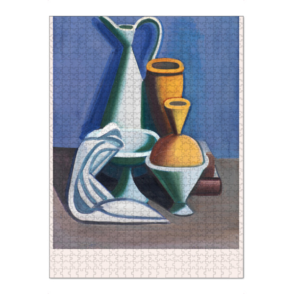 Puzzle Ravensburger "Vilhelm Lundstrøm-Krug und Orange" artboxONE - Typografie,Essen & Trinken