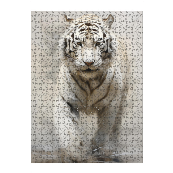 artboxONE Puzzle "Weißer Bengalischer Tiger" artboxONE - Natur,Tiere