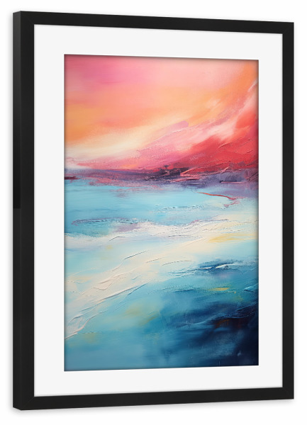 Poster mit Rahmen schwarz "Swirling colors and fluid shapes" artboxONE - Reise,Abstrakt,Reise / Strand und Meer