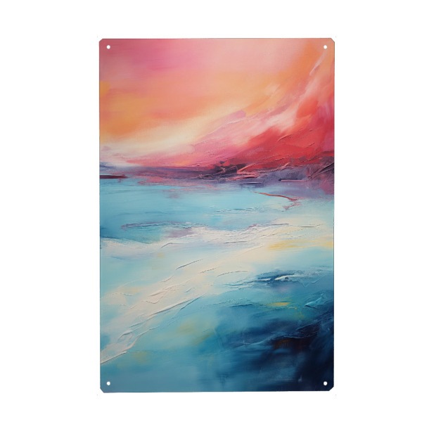 Holzbild "Swirling colors and fluid shapes" artboxONE - Reise,Abstrakt,Reise / Strand und Meer